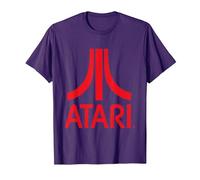 Atari Classic Rotes Logo T-Shirt, Herren, Violett, XXL