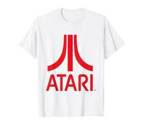 Atari Classic Rotes Logo T-Shirt, Herren, Weiß, XL