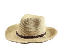 ATARSM Herren Sonnenhut Mann Strohhut Breite Krempe Strand Faltbare Kappe Big Bone Herren Plus Size Fedora Hut 58Cm 60Cm 62Cm