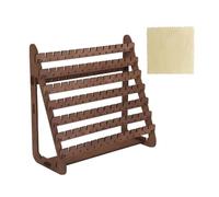 ATBUSS 1 Stück Schmuckregal Für Ohrringe Aus Holz, 1 Stück Schmuckreinigungstücher, Retro-Schmuckaufbewahrungsregal, Schminktisch-Ohrring-Präsentationsständer.