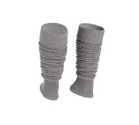 Ateena Stulpen Damen Dunkelgrau Beinstulpen Damen Wolle Winter Stulpen Damen Stulpen Damen Wolle Damen-Gamaschen für Tanz, Ballett klobige Stiefelmanschetten Dunkelgrau