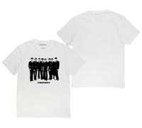 ATEEZ Offizielles Merch Exclusive Group T-Shirt, Weiss/opulenter Garten, S