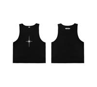 ATEEZ Offizielles Tour Merch ärmelloses T-Shirt, Schwarz, L