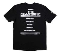 ATEEZ T-Shirt Fellowship Tour Euro Photo Logo Neu Offiziell Uni Schwarz, Schwarz, Medium
