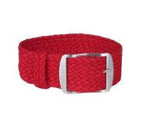 Ateldooly Nylon-Uhrenarmband, Canvas-Stoff, gewebtes Armband, 14-22mm, Uhrenarmband, einteiliges Armband, Rot, 14mm