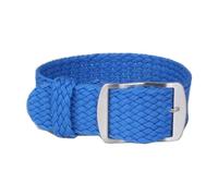 Ateldooly Stoffgewebtes Armband, Ersatzarmband, 14mm, 16mm, 18mm, 20mm, 22mm, Nylonarmband, Blau, 16mm