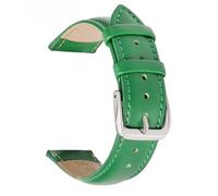 Ateldooly Uhrenarmbänder aus Leder, 14mm, 16mm, 18mm, 20mm, 22mm, für Armbänder in Blau, Grün, Rosa und Weiß, Grün, 22mm