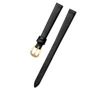 Ateldooly Uhrenarmband Damen Lederarmband Armband 6mm 7mm 8mm 10mm 12mm Kleines Armband, Schwarz G, 10mm