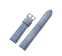 Ateldooly Vintage Nylon Uhrenarmband Canvas Nylon Uhrenarmbänder Herren Damen Armband, Hellblau, 20mm