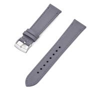 Ateldooly Wasserdichtes Segeltuch-Uhrenarmband, 18mm, 20mm, 22mm, Schnellverschluss-Armband, Nylon-Armband, Sportarmband, Grau-Silber, 20mm