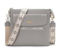 Atgbiem Handtasche Damen Klein Umhängetasche Damen Mittelgroß Tasche Crossbody Bag Damenhandtasche Grau 9 Farben zur Auswahl