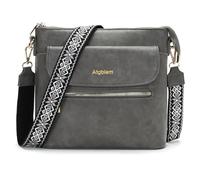 Atgbiem Handtasche Damen Klein Umhängetasche Damen Mittelgroß Tasche Crossbody Bag Damenhandtasche Dunkelgrau 9 Farben zur Auswahl