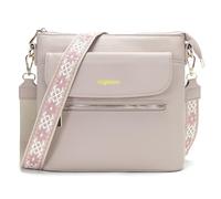 Atgbiem Handtasche Damen Klein Umhängetasche Damen Mittelgroß Tasche Crossbody Bag Damenhandtasche Hellrosa 9 Farben zur Auswahl