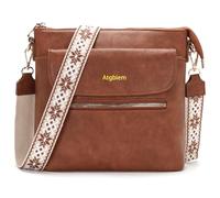 Atgbiem Handtasche Damen Klein Umhängetasche Damen Mittelgroß Tasche Crossbody Bag Damenhandtasche Braun 9 Farben zur Auswahl