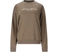 Sweatshirt ATHLECIA "Atkins", Damen, Gr. 38, grau, braun, 65% Polyester, 35% Baumwolle, meliert, unifarben, normal, Rundhals, Sweatshirts, aus weichem und komfortablem Material (78929521-38) grau, bra