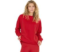 Sweatshirt ATHLECIA "Breslin", Damen, Gr. 40, rot, 100% Baumwolle, bestickt, normal, Rundhals, Sweatshirts Sweatshirt, mit extraweichem Peach-Finish (34893733-40) rot