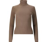 Athlecia Jelina Ribbed Turtleneck Langarmshirt Damen 3040 - fallen rock 36