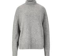 ATHLECIA Damen Sweatshirt Daviana W Knitted High Neck (EA241288) 46 Light Grey Melange