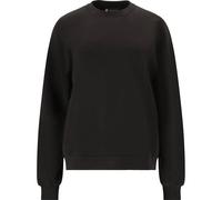 Sweatshirt ATHLECIA "Jillnana", Damen, Gr. 40, schwarz, 51% Polyester, 44% Modal, 5% Elasthan, unifarben, casual, normal, Rundhals, Langarm, Sweatshirts, im klassischen Design (14959337-40) schwarz