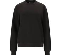 Sweatshirt ATHLECIA "Jillnana", Damen, Gr. 46, schwarz, 51% Polyester, 44% Modal, 5% Elasthan, unifarben, casual, normal, Rundhals, Langarm, Sweatshirts, im klassischen Design (14959337-46) schwarz