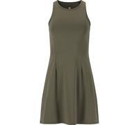 Sommerkleid ATHLECIA "Yamato", Damen, Gr. 40, EURO-Größen, grau (dunkelgrau), 85% Polyamid, 15% Elasthan, unifarben, lang, Rundhals, Kleider Sommerkleid, im sportlichen und femininen Look (98876605-40