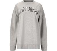 Sweatshirt ATHLECIA "Fenne", Damen, Gr. 38, hellgrau, 100% Baumwolle, bedruckt, normal, Rundhals, Sweatshirts Sweatshirt, Komfort (21979367-38) hellgrau