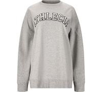 Sweatshirt ATHLECIA "Fenne", Damen, Gr. 46, hellgrau, 100% Baumwolle, bedruckt, normal, Rundhals, Sweatshirts Sweatshirt, Komfort (21979367-46) hellgrau