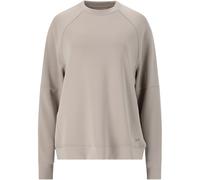 Sweatshirt ATHLECIA "Jacey", Damen, Gr. 36, beige (hellbeige), 51% Polyester, 44% Modal, 5% Elasthan, unifarben, normal, Rundhals, Sweatshirts Sweatshirt, aus extra weichem Material (67074141-36) hell