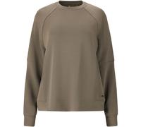 Sweatshirt ATHLECIA "Jacey", Damen, Gr. 46, beige (hellbraun), 51% Polyester, 44% Modal, 5% Elasthan, unifarben, normal, Rundhals, Sweatshirts Sweatshirt, aus extra weichem Material (65583627-46) hell