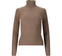 Athlecia Jelina Ribbed Turtleneck Langarmshirt Damen 3040 - fallen rock 40