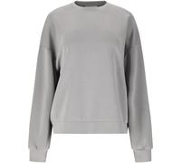 Sweatshirt ATHLECIA "Jillnana", Damen, Gr. 46, grau, 51% Polyester, 44% Modal, 5% Elasthan, unifarben, normal, Rundhals, Sweatshirts Sweatshirt, im klassischen Design (21804608-46) grau