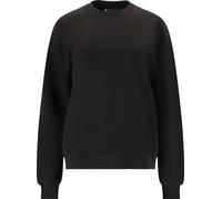Sweatshirt ATHLECIA "Jillnana", Damen, Gr. 46, schwarz, 51% Polyester, 44% Modal, 5% Elasthan, unifarben, casual, normal, Rundhals, Langarm, Sweatshirts, im klassischen Design (14959337-46) schwarz