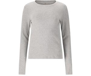 ATHLECIA Lenga W Rib L/S Tee Damen | LIGHT GREY MELANGE | 44