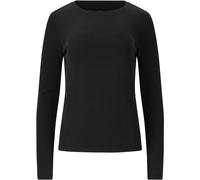 Langarmshirt ATHLECIA "Lenga", Damen, Gr. 40, schwarz, 48% Baumwolle, 48% Modal, 4% Elasthan, unifarben, normal, Rundhals, Shirts Langarmshirt, mit weichem Cotton-Touch (45285660-40) schwarz