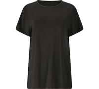 Lizzy V2 W Slub S/S Tee BLACK MELANGE 42