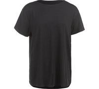 Lizzy W Slub S/S Tee BLACK MELANGE 40