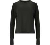 Langarmshirt ATHLECIA "Pacy", Damen, Gr. 36, schwarz, 94% Polyester, 6% Elasthan, unifarben, normal, Rundhals, Shirts, aus atmungsaktivem Funktionsmaterial (24794353-36) schwarz
