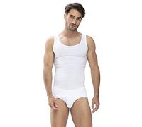 Achseltop MEY "Casual Cotton (K)", Herren, Gr. M, N-Gr, weiß, Feinripp, Obermaterial: 100% Baumwolle, unifarben, körpernah, Rundhals, Unterhemden, ohne auftragende Seitennähte (87206556-M) weiß
