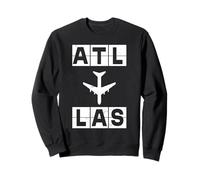 ATL nach LAS-Flugzeug Route Atlanta Las Vegas Sweatshirt