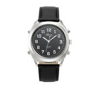 Atlanta 8908/7 silber sprechende Armbanduhr