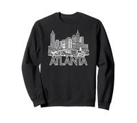 Atlanta ATL Georgia Skyline Hotlanta A-Town Pfirsich Hartriegel Sweatshirt