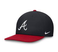 Atlanta Braves Nike Dri-Fit Pro Structured Square Bill MLB Cap Navy Blau - M/L