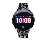 Atlanta Fitnesstracker mit Schrittzähler Schlafmessung Nachrichtenalarm Wechselarmband - Smartwatch 9722 (Weiß/Schwarz)