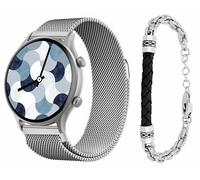 Atlanta Fitnesstracker Smartwatch für Herren SET Uhr mit Schmuck Armband - 9827/19