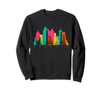 Atlanta Skyline Georgia Bunt Vintage Atlanta Sweatshirt