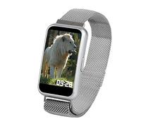 Atlanta Smartwatch 9731/19, für Damen, Herren, Fitnesstracker, Silber, Meshband, mit Wettervorhersage, zum Blutdruck messen, wasserdicht