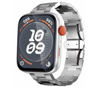 Atlanta Smartwatch Fitnesstracker Uhr mit Schrittzähler Blutdruck Puls Blutsauerstoff Schlafanalyse Sportarten - 9738/19 (Silber Edelstahlband)