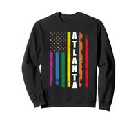 Atlanta Us American Flag Rainbow Gay LGBT Pride Month Sweatshirt