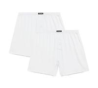 ATLANTIC UNDERWEAR 2er-Pack Herren Boxershorts - luftige Herren Unterhosen aus weicher, atmungsaktiver Baumwolle, universeller Schnitt, volle Bewegungsfreiheit Weiß XXL