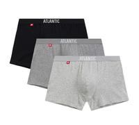 ATLANTIC UNDERWEAR 3er-Pack Herren Boxershorts aus weicher Baumwolle mit Elasthan, sportlicher Schnitt, Perfekter Sitz ideale Herren Unterhosen, Grau-Mix XL